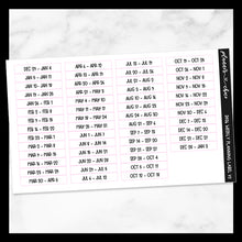 Load image into Gallery viewer, 2026 Weekly Planning Labels
