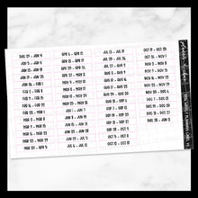 Load image into Gallery viewer, 2026 Weekly Planning Labels
