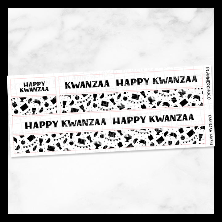 Kwanzaa / Washi 1.0 / Foiled