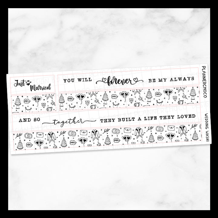 Wedding / Washi 3.0 / Foiled