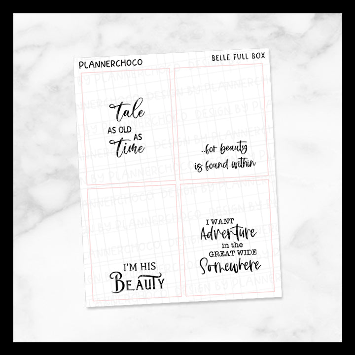 Belle / Quote Full Box / Foiled