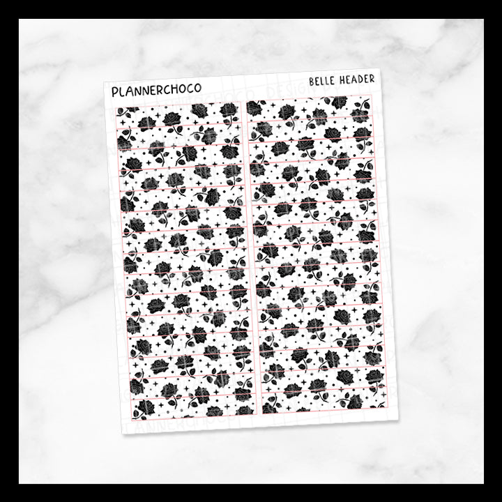 Belle / Pattern Header / Foiled