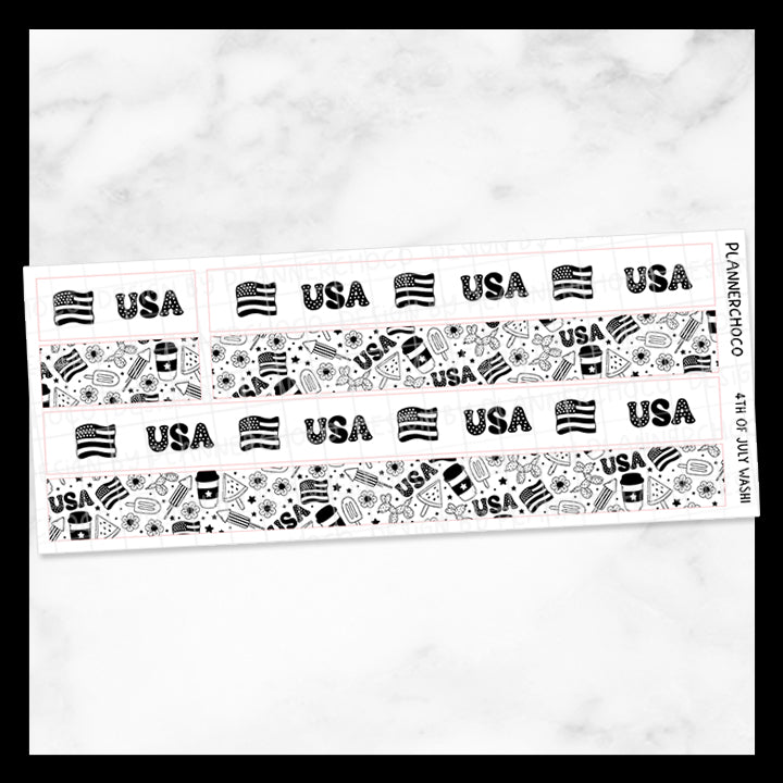 4th of July / Washi 4.0 / Foiled