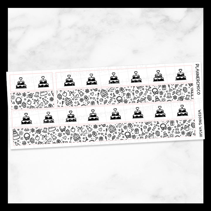 Wedding Cake / Washi / Foiled