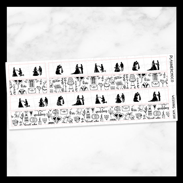 Wedding Couple / Washi / Foiled