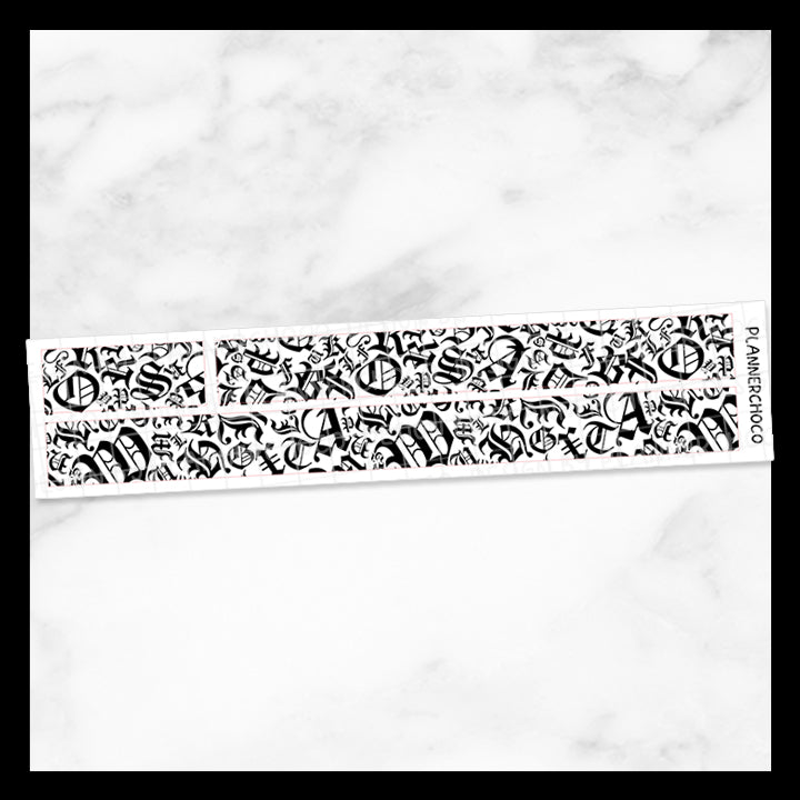 Medieval Letter / Washi / Foiled