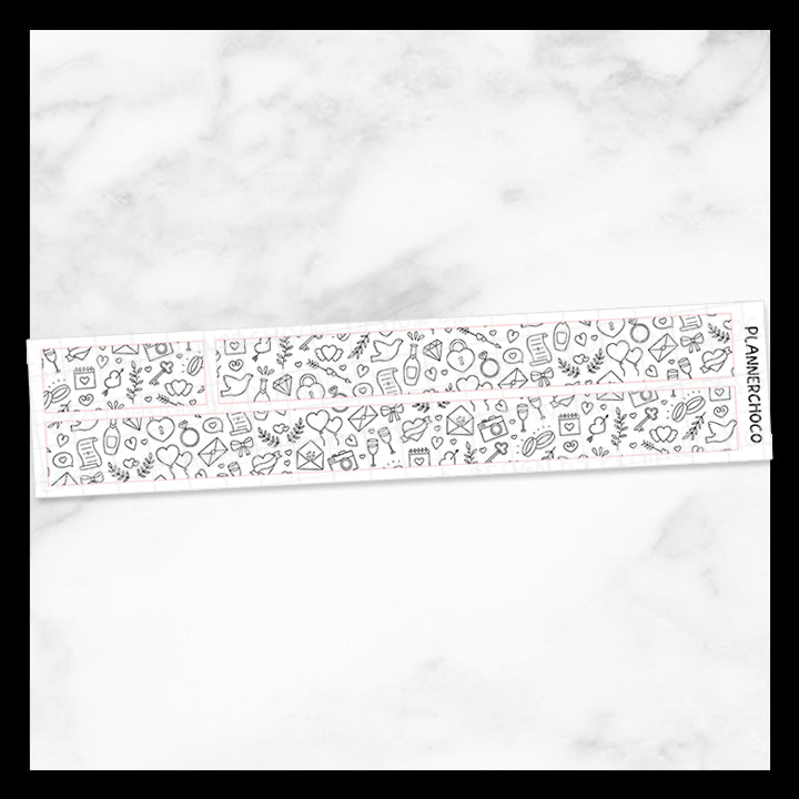 Wedding / Pattern Washi / Foiled