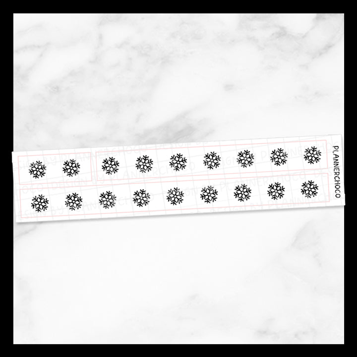 Snowflake / Solid Washi / Foiled