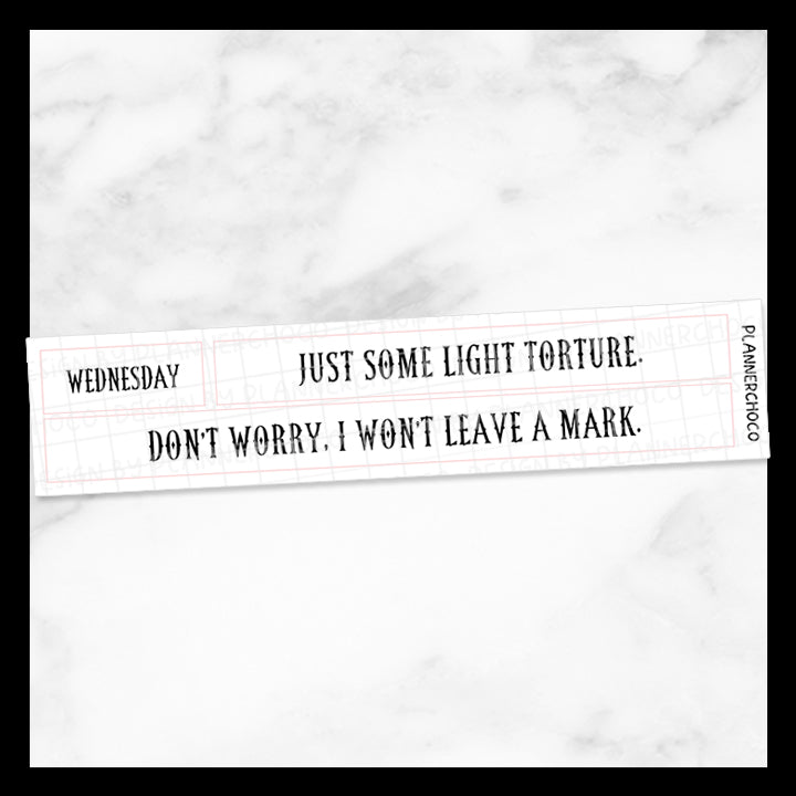 Nevermore / Script Washi / Foiled
