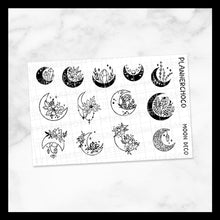 Load image into Gallery viewer, Floral Moon / Mini Deco / Foiled
