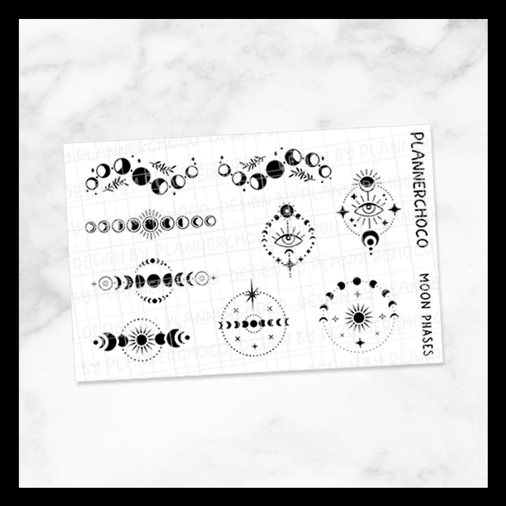 Moon Phase / Deco / Foiled