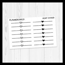 Load image into Gallery viewer, Heart / Line Divider / Foiled
