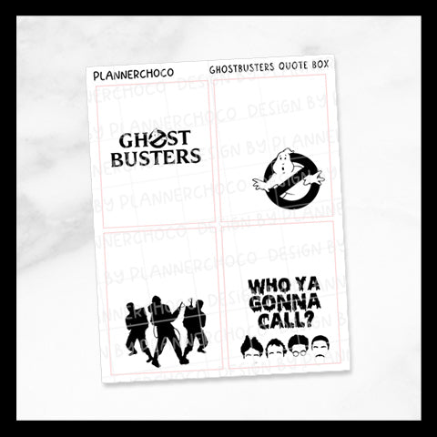 Ghost Busters / Quote Full Box 2.0 / Foiled