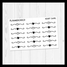 Load image into Gallery viewer, Heart / Mini Swirl Divider / Foiled
